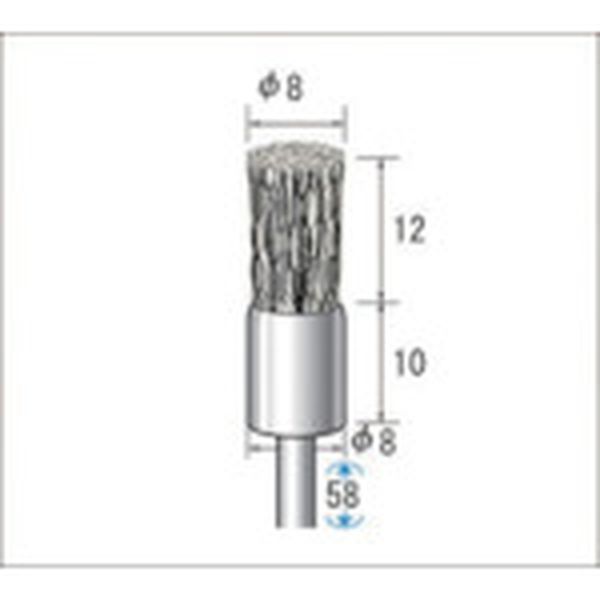 ワイヤーブラシ　スチール　１０本入