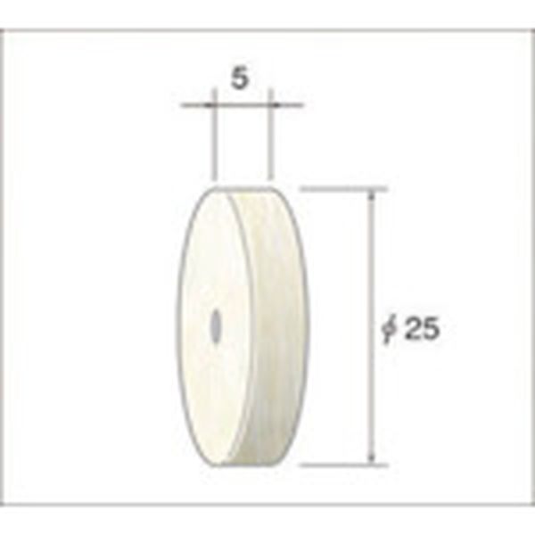 ホイール型フェルトバフ　１０本入