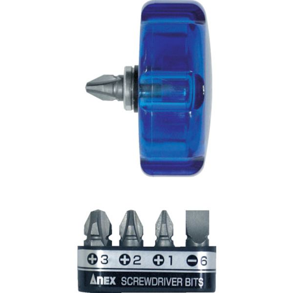 アネックス　ワイドハンドル超短スタービードライバービット５本組