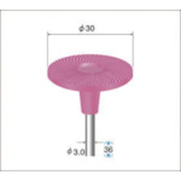 軸付ゴム砥石ディスク　５本入