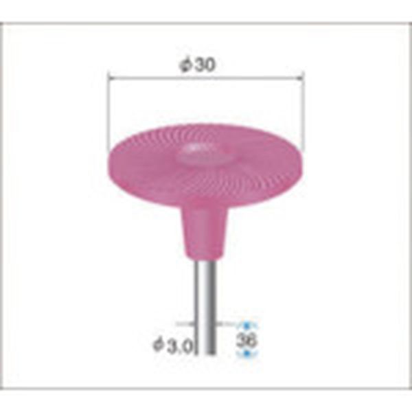 軸付ゴム砥石ディスク　５本入