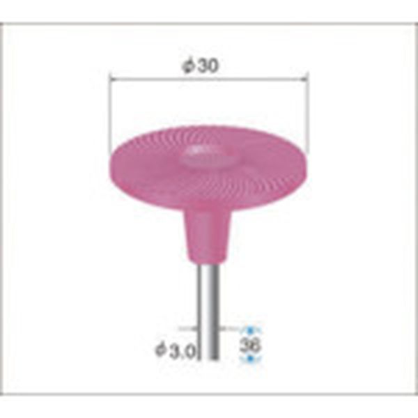 軸付ゴム砥石ディスク　５本入