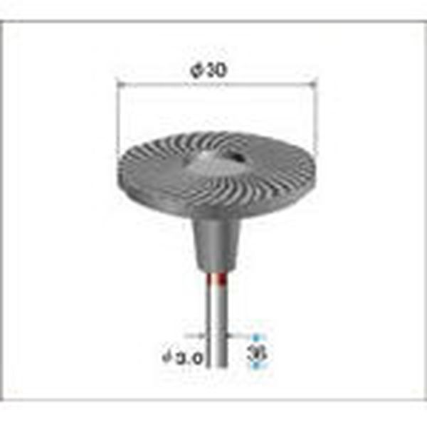 軸付ゴム砥石ディスク　５本入