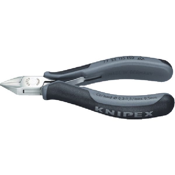 ＫＮＩＰＥＸ　ＥＳＤ精密用ニッパー　１１５ｍｍ