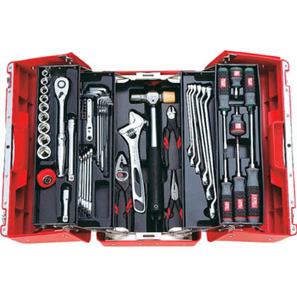 １２．７ｓｑ．工具セット（両開きプラハードケース）［５２点組］