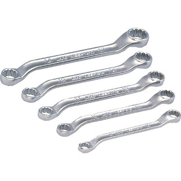 ４５°×６°ショートめがねレンチセット［５本組］