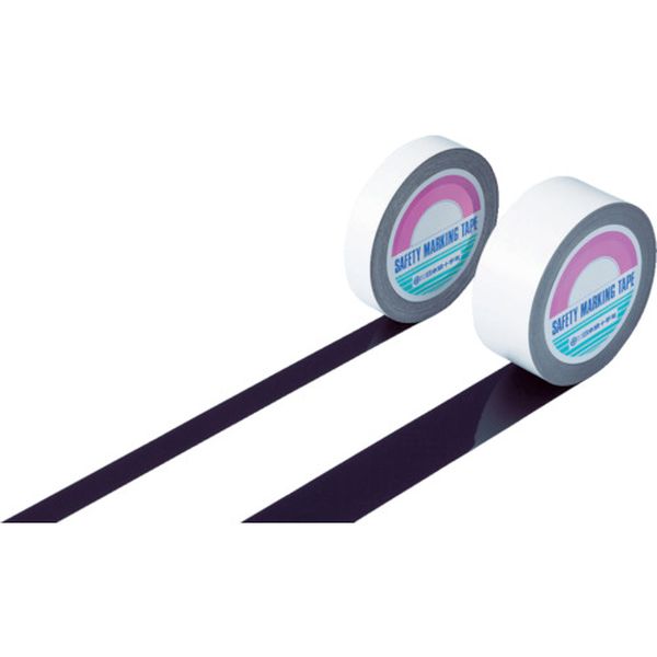 ラインテープ（ガードテープ）　黒　５０ｍｍ幅×２０ｍ　屋内用