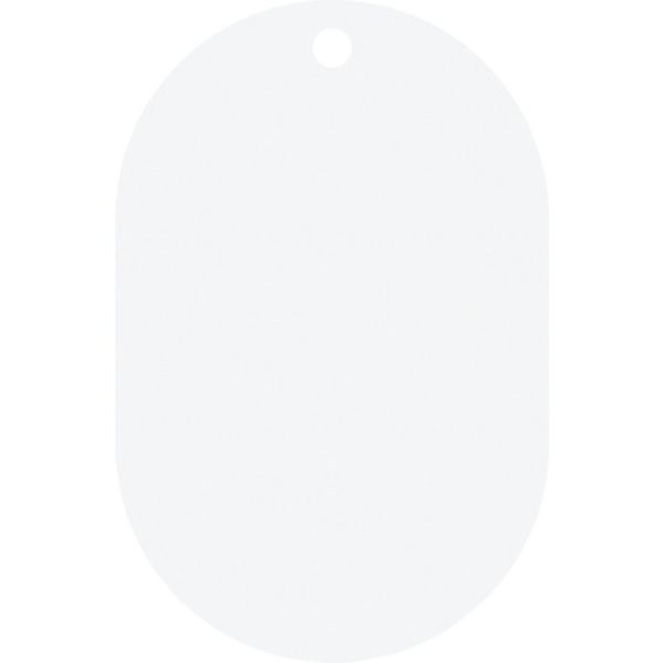 アルミ札・小判型　無地タイプ　５５×３６ｍｍ　１０枚組