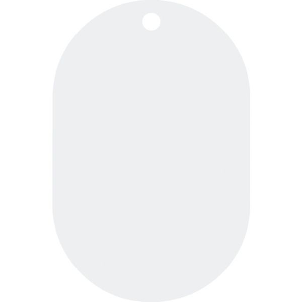 ステンレス札・小判型　無地タイプ　５５×３６ｍｍ　１０枚組