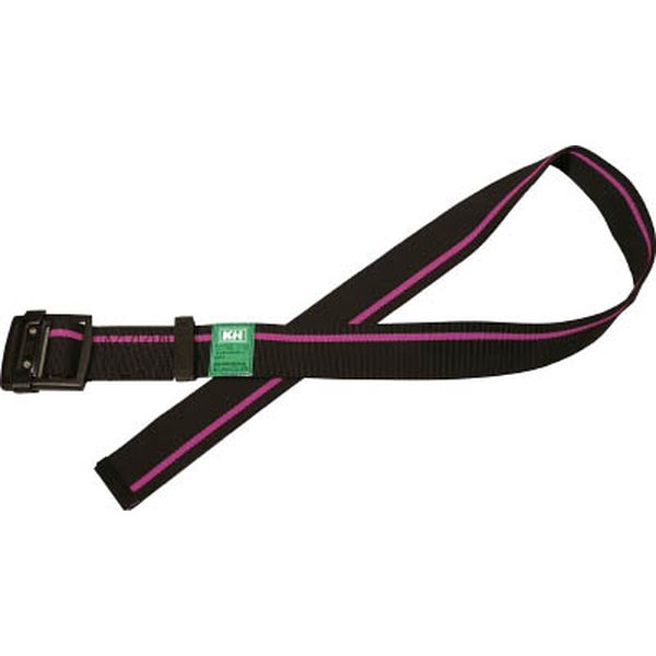 ＫＨ　アルミバックル胴ベルト　１２００ｍｍ　黒／ピンク