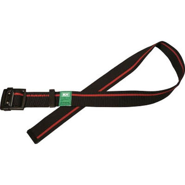 ＫＨ　アルミバックル胴ベルト　１２００ｍｍ　黒／緋