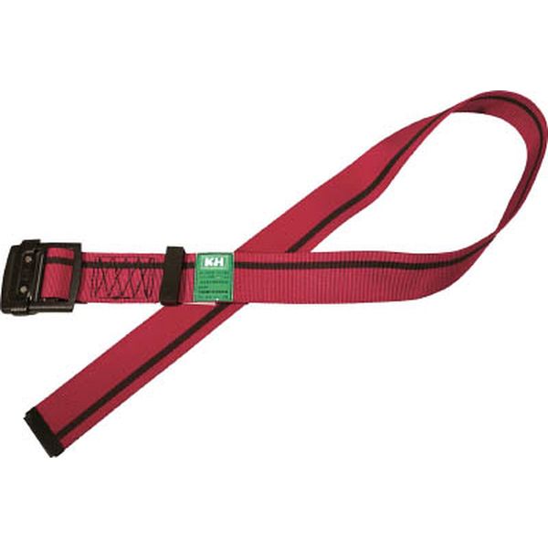 ＫＨ　アルミバックル胴ベルト　１２００ｍｍ　緋／黒