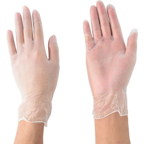 サラヤ　プラスチック手袋粉付　１００枚入　Ｓ