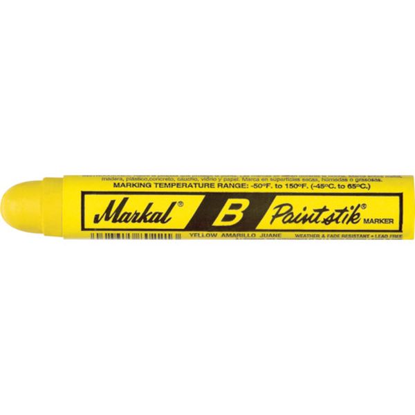ＬＡＣＯ　Ｍａｒｋａｌ　工業用マーカー　“ペイントスティック　Ｂ”　黄