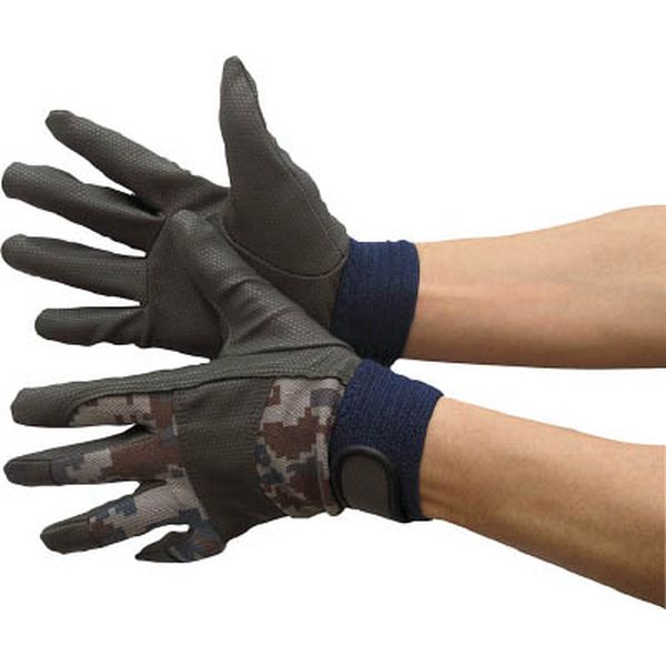 作業手袋　袖口マジックバンド式　ハンドバリア　＃５０（迷彩色）　Ｍ寸