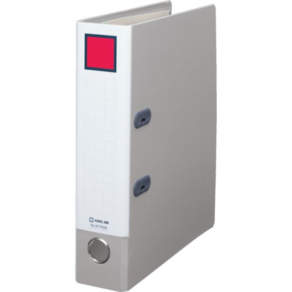 キングジム　レバーリングファイルＧＸ　Ｄタイプ　グレー