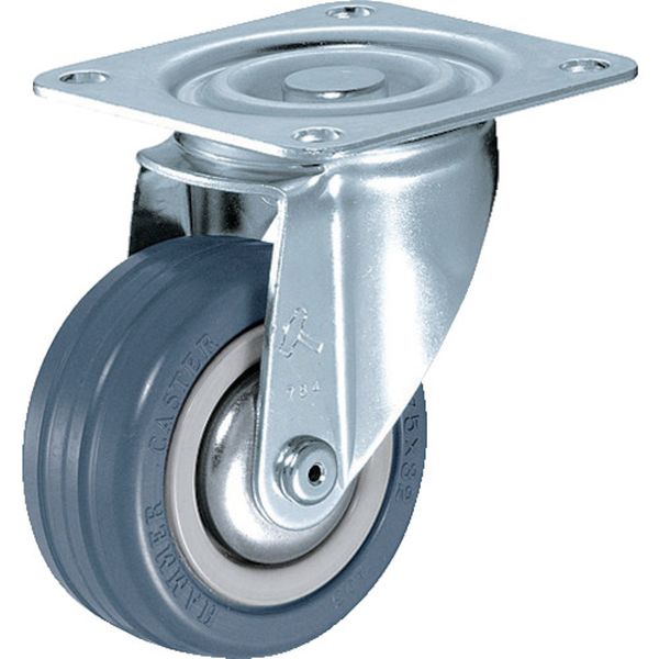 ４００Ｓ型　自在　ゴム車　Ｂ入り　７５ｍｍ