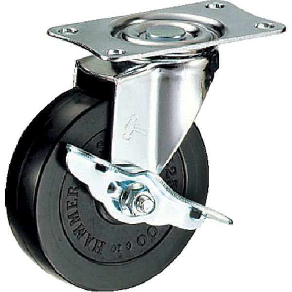 Ｅ型　自在ＳＰ付　ゴム車１００ｍｍ