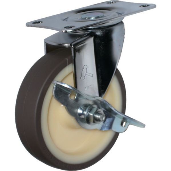 Ｅシリーズ自在ブレーキ付ウレタンＢ車１００ｍｍ