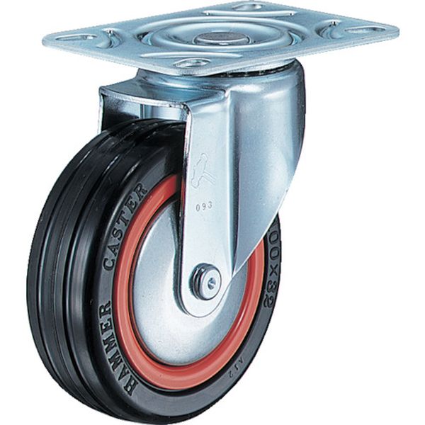 Ｍ型　自在　ゴム車Ｂ入り１００ｍｍ