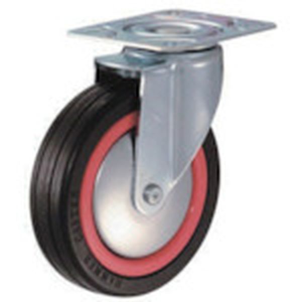 Ｍ型　自在　ゴム車Ｂ入り１２５ｍｍ