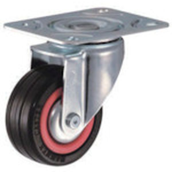 Ｍ型　自在　ゴム車Ｂ入り７５ｍｍ