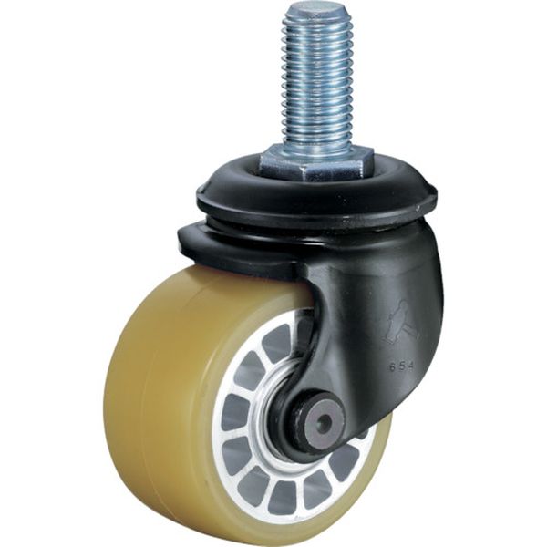 低床式重荷重用ねじ式ウレタン車Ｂ入り５０ｍｍ　Ｍ２０ＸＰ２．５