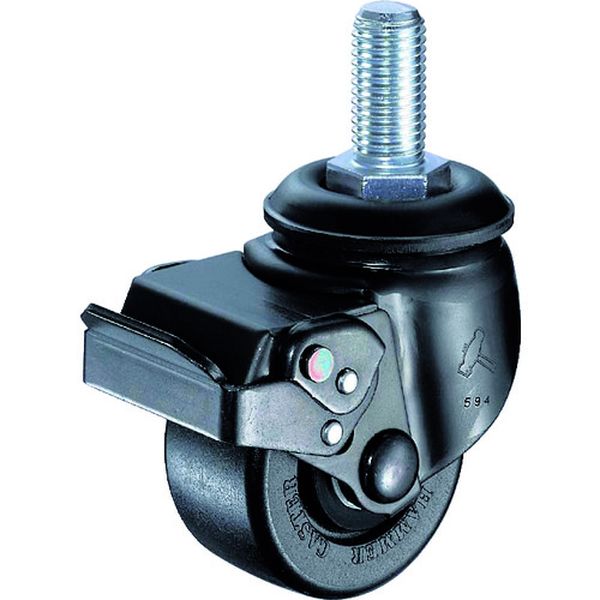 低床式重荷重用ねじ式ＳＰ付ナイロン車Ｂ入り７５ｍｍＭ２０ＸＰ２．５