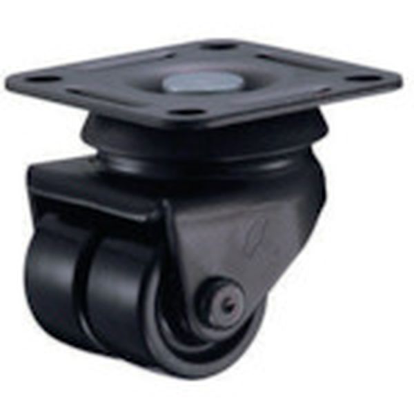 低庄式　中荷重用　自在　ナイロン車３８ｍｍ