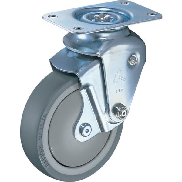 クッションキャスター自在ウレタン車１００ｍｍ　線径２．０ｍｍ