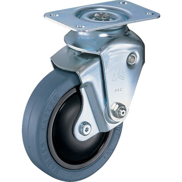 クッションキャスター自在ゴム車１００ｍｍ　線径２．３ｍｍ