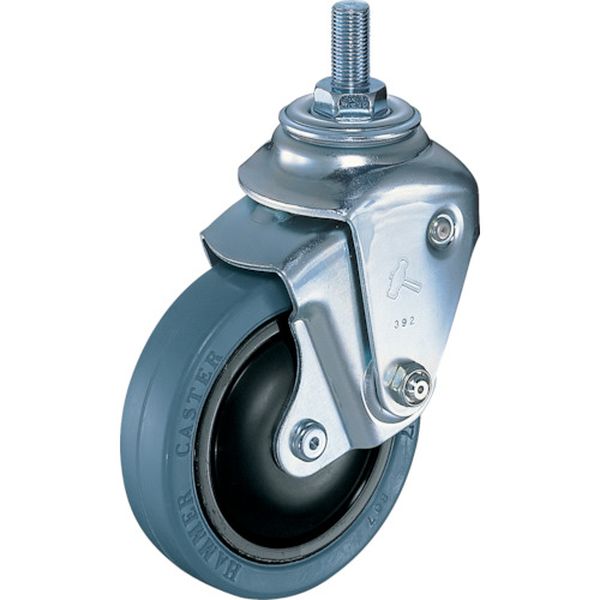 クッションねじ式自在ゴム車１００ｍｍＭ１２ＸＰ１．７５線径２．３