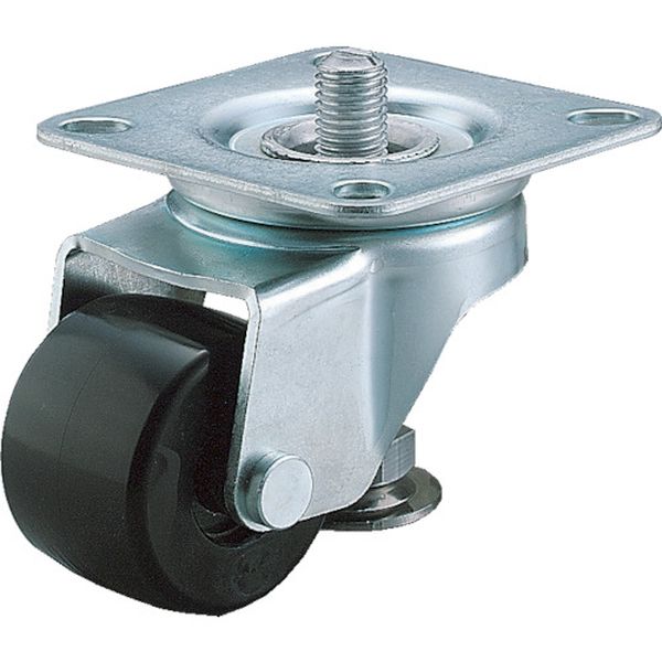 アジャスターフット付自在キャスター　６５径強化ナイロン車輪