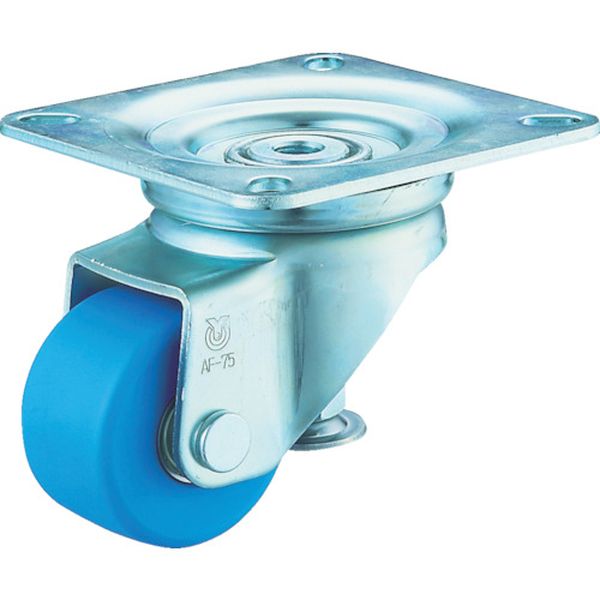 アジャスター付キャスター　自在車　７５径　ＭＣナイロン車輪