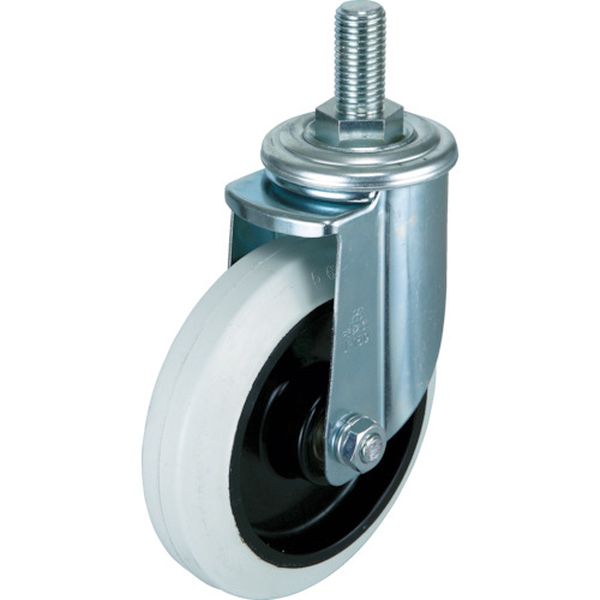 エアーキャスターねじ込みタイプ（ホワイトゴム自在車）