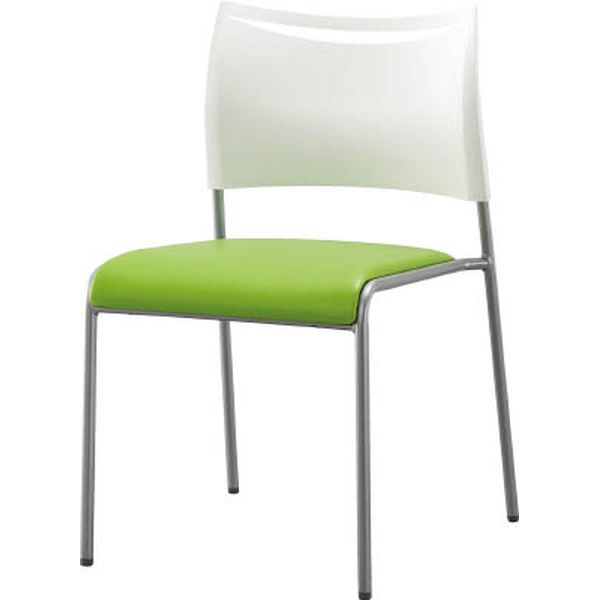 アイリスチトセ　ミーティングチェア　ライタス４　　レザー張り　グリーン