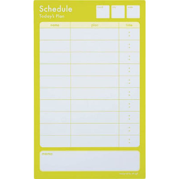マグエックス　マグネットスケジュールボードシートｃｏｌｏｒ　ライムグリーン