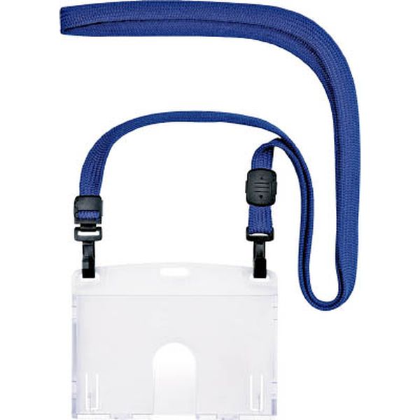 ＯＰ　吊り下げ名札　ダブルフック式ハード　１０枚　青