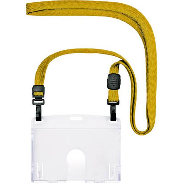 ＯＰ　吊り下げ名札　ダブルフック式ハード　１０枚　黄