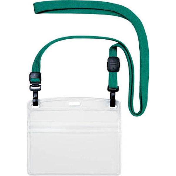 ＯＰ　吊り下げ名札　ダブルフック式ヨコ特大　１０枚　緑