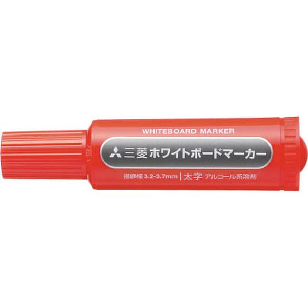 ｕｎｉ　三菱鉛筆／ホワイトボードマーカー／太字／赤