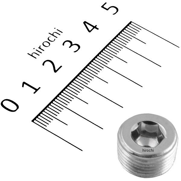 ガードナーウェスコット 六角 プラグ 3/8インチ(9.5mm) オス NPT