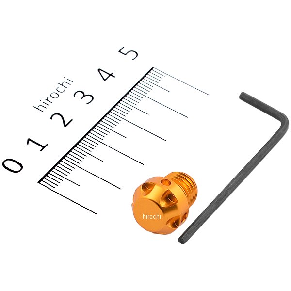 ミラーホールカバーキャップ NASAタイプ 1個入り 10mm正ネジ ゴールド