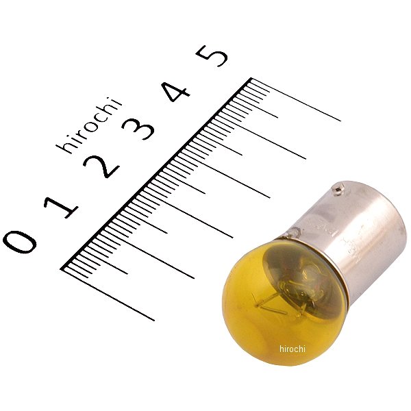 口金シングル球 12V23W ウインカー球 (イエロー) (1個売り)