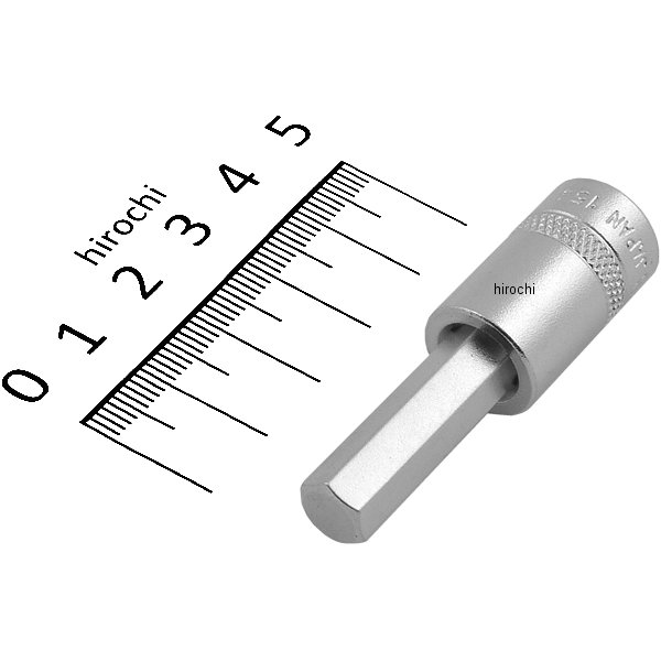 ヘキサゴンソケット 対辺 8mm 長さ 53mm 差込角 6.35mm (1/4インチ)