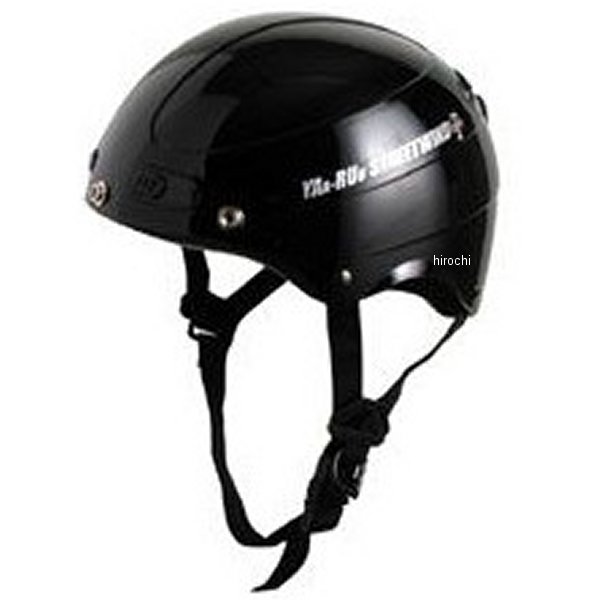 ハーフヘルメット ヤールー STR 黒 フリーサイズ(58-59cm)