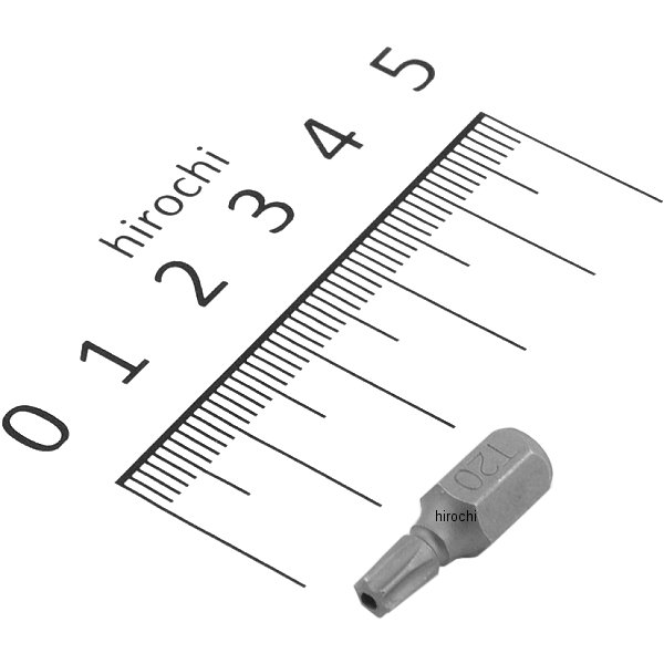 溝付超短ビット ヘクスローブ T20X19