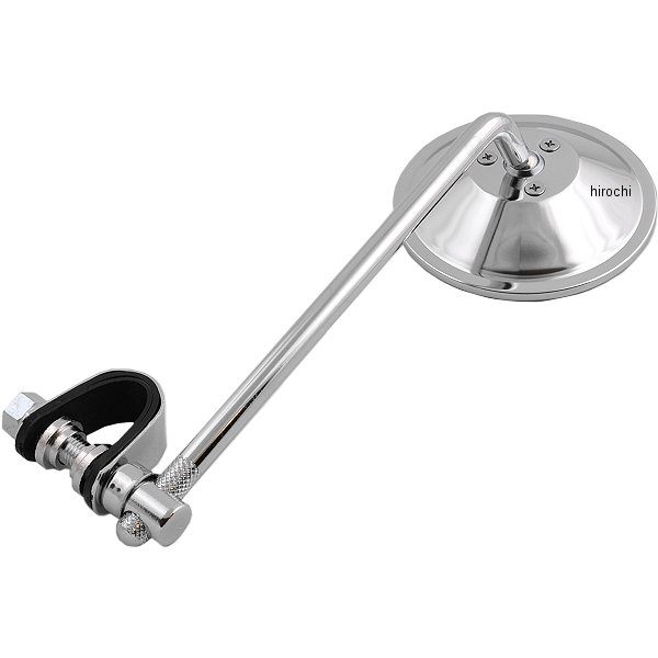 ミラー ラウンド ハーレー 8インチ クランプ式 (1個売り)