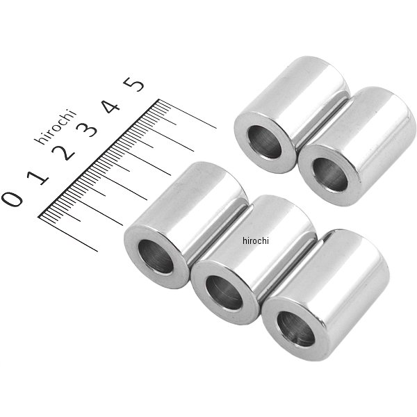 Machine スペーサー クローム 3/8インチ(9.5mm) x 厚さ 1インチ(25mm) (5個入り)