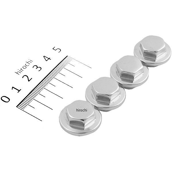 Machine ナット ロッカーシャフトエンド 70年-85年 XL/FL/FX クローム (4個入り)